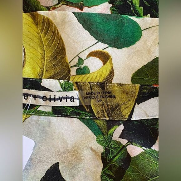 Alice + Olivia Silk Button-Down Shirt size S - Picture 13 of 15